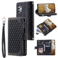 thumbnail image 1 of Galaxy A13 Wallet Case 4G with Crossbody Strap,Galaxy A13 Case with Card Holder, Premium Faux Leather Magnetic Folio Kickstand Cover [Long/Short Strap] For Samsung Galaxy A13 4G, Black, 1 of 10