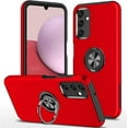 thumbnail image 1 of Galaxy A14 5G Case for Samsung Galaxy A14 5G Case  Grade Shockproof Built-in Ring Holder Kickstand Car Mount  Heavy Duty Protective Case for Galaxy A14 5G Phone Case (Red), 1 of 7