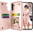 thumbnail image 1 of Galaxy A14 5G Case, Tekcoo Galaxy A14 5G Wallet Case, PU Leather ID Cash Credit Card Holder Slots Magnetic Closure Kickstand Flip Slim Cover for Samsung A14 5G [Rose Gold], 1 of 8