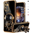 thumbnail image 1 of for Galaxy A14 5G Phone Case Astronaut Cute for Women Girls Girly Unique Black Cases with Astronaut Hidden Stand Kickstand 6D Design Cover for Samsung Galaxy A14 5G 2023 6.6 inch, 1 of 11