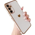thumbnail image 1 of Galaxy A14 5g Case, for Samsung Galaxy A14 Case Women Girls Cute Design Soft Silicone Camera Protection Protective Lovely Heart Phone Case for Galaxy A14 5g (White), 1 of 11
