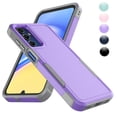 thumbnail image 1 of For Galaxy A15 5G Case, 2 in 1 Heavy Duty Armor Shockproof Cases,Hisdou Hybrid Dual Layer Rubber Drop Protection Grip Plastic Bumper Sturdy Phone Cover for Samsung Galaxy A15 5G 6.5"-Purple, 1 of 6