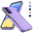thumbnail image 1 of Galaxy A15 5G Case , 2 in 1 Phone Case for Samsung Galaxy A15 5G 6.5 inch ,Takfox Shockproof Protection Heavy Duty Armor Hard Plastic & Rubber Rugged Full Body Bumper Cover ( Purple ), 1 of 12