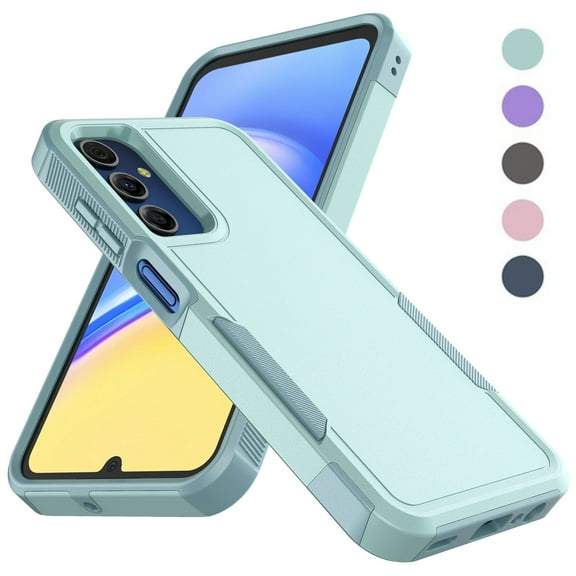 Galaxy A15 5G Case , 2 in 1 Phone Case for Samsung Galaxy A15 5G 6.5 inch ,Takfox Shockproof Protection Heavy Duty Armor Hard Plastic & Rubber Rugged Full Body Bumper Cover ( Mintgreen )