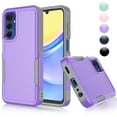 thumbnail image 1 of for Galaxy A15 5G Case,Samsung A15 5G Sturdy Case,Njjex Shockproof Dual Layer Rugged Full-Body Protective Phone Cover,2 in 1 Silicone Rubber Phone Case for Samsung Galaxy A15 5G 6.5" - Purple 2024, 1 of 6