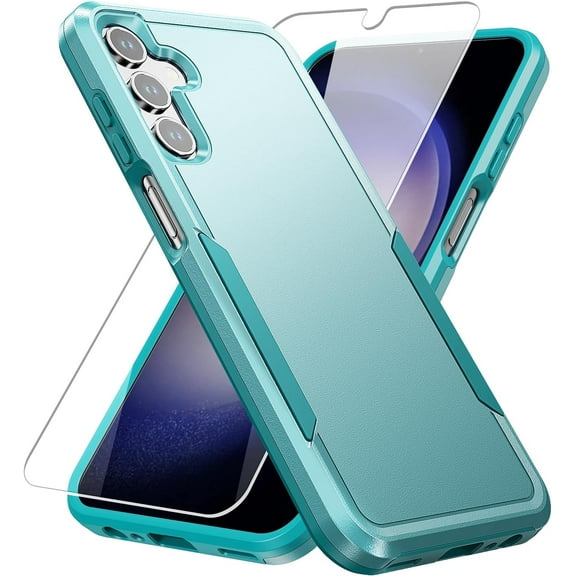 for Galaxy A15 5G Case,Samsung Galaxy A15 5G Case with Screen Protector,Heavy-Duty Tough Rugged Shockproof Protective Phone Case for Samsung A15 5G, Green