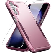 for Galaxy A15 5G Case,Samsung Galaxy A15 5G Case with Screen Protector,Heavy-Duty Tough Rugged Shockproof Protective Phone Case for Samsung A15 5G, Pink