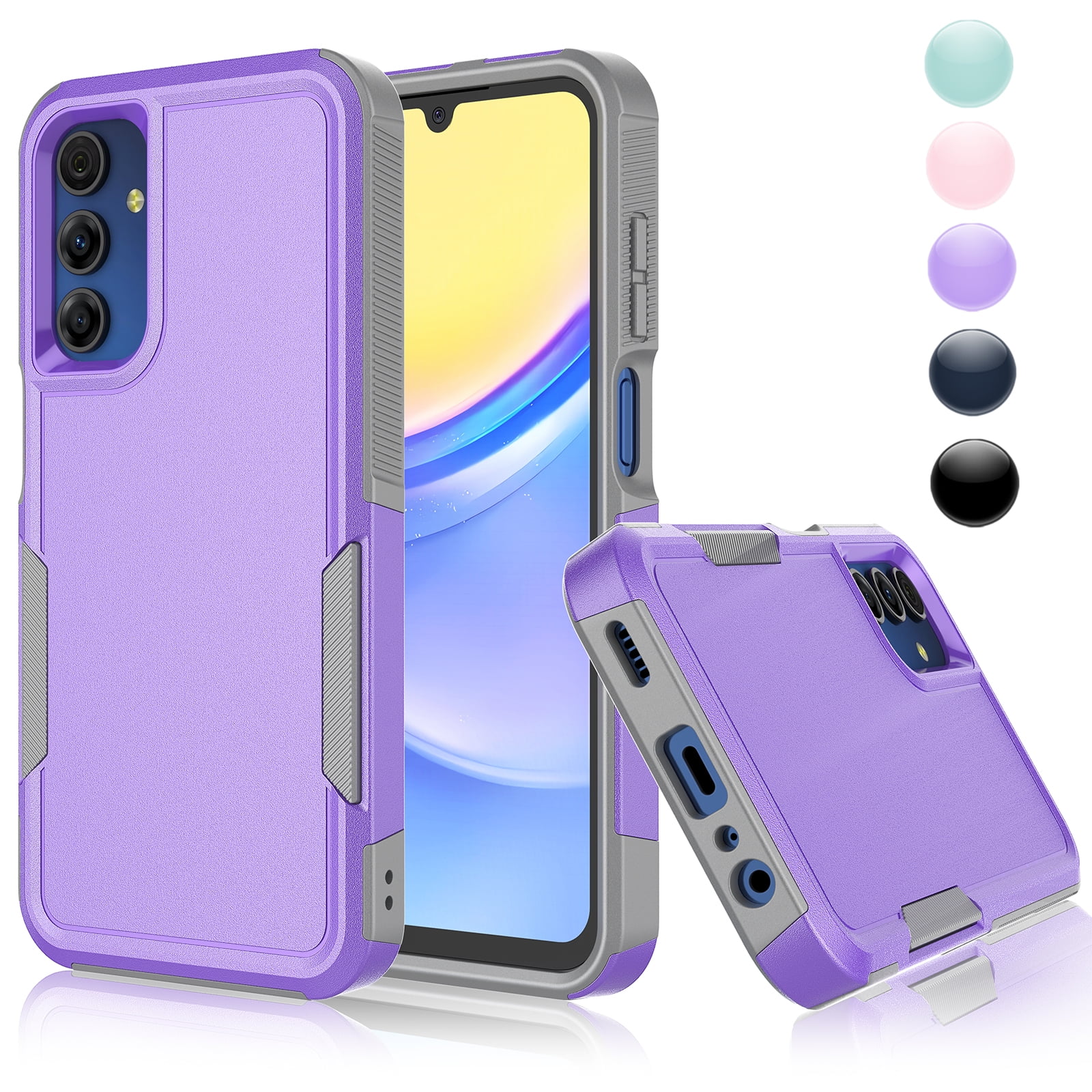 for Galaxy A15 5G Case,Samsung A15 5G Sturdy Case,Njjex Shockproof 