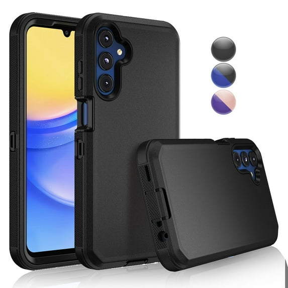Galaxy A15 5G Cases, Sturdy Phone Case for A15 5G, Tekcoo Full-Body Shockproof Protection Heavy Duty Armor Hard Plastic & Shock Absorption Rubber Rugged Bumper 3-in-1 Case Cover