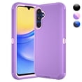 thumbnail image 1 of Galaxy A15 5G Cases, Sturdy Phone Case for Samsung A15 5G 6.5", Njjex Full-Body Shockproof Protection Heavy Duty Armor Hard Plastic & Shock Absorption Rubber Rugged Bumper 3-in-1 Case Cover - Purple, 1 of 6