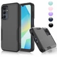 thumbnail image 1 of For Galaxy A16 5G Case, 2 in 1 PC Phone Case for Samsung A16 5G 2024 6.7 inch, Njjex Heavy Duty Rubber & Rugged Shockproof Full Body Protection Case Cover - Black, 1 of 6