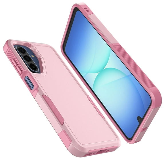 For Galaxy A17 5G 2025 Case ,Sturdy Phone Case for Galaxy A17 6.7 inch ,Tiflook Shockproof Protection Heavy Duty Armor Hard Plastic & Rubber Rugged Bumper 2-in-1 Case Cover ( Pink )