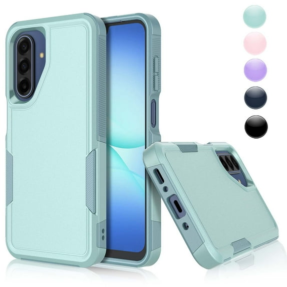 GalaxyA17 5G Case / A16 5G Case,Sturdy Phone Case for Samsung A17 A16 5G,Njjex Shockproof Protection Heavy Duty Armor Hard Plastic & Rubber Rugged Bumper 2-in-1 Case Cover-Green