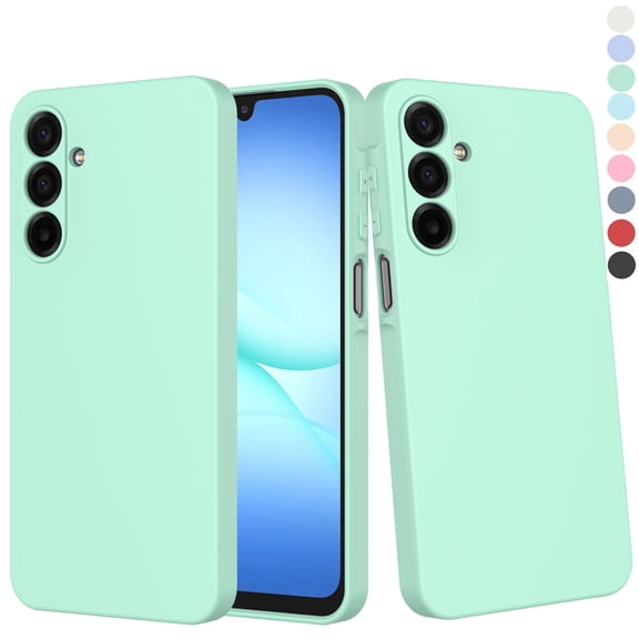 Galaxy A17 5G Case, Takfox Samsung Galaxy A17 5G 6.7" Basic Case [Frosted] Shockproof Case Liquid Silicone Gel Rubber Soft TPU Anti-slip Bumper Thin Matte Slim Phone Case Covers ,Black