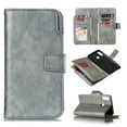 thumbnail image 1 of Galaxy A20S Wallet Case, Allytech Premium PU Leather Multiple Cards Slots Cash Holder Flip Cover Kickstand Protective Kickstand Magnetic TPU Back Cover Case for Samsung Galaxy A20S, Gray, 1 of 10