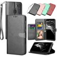 thumbnail image 1 of Galaxy A21 Case,[US 4G Version] Samsung Galaxy A21 Wallet Case, Takfox Leather Case ID Cash Credit Card Slots Holder Purse Flip Cover Hard Phone Cases Kickstand Magnetic Closure & Lanyard - Black, 1 of 6