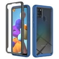 thumbnail image 1 of Galaxy A21S Case with Built in Screen Protector,Dteck Full-Body Shockproof Rubber Hybrid Protection Crystal Clear PC Back Protective Phone Case Cover for Samsung Galaxy A21S,Darkblue, 1 of 3