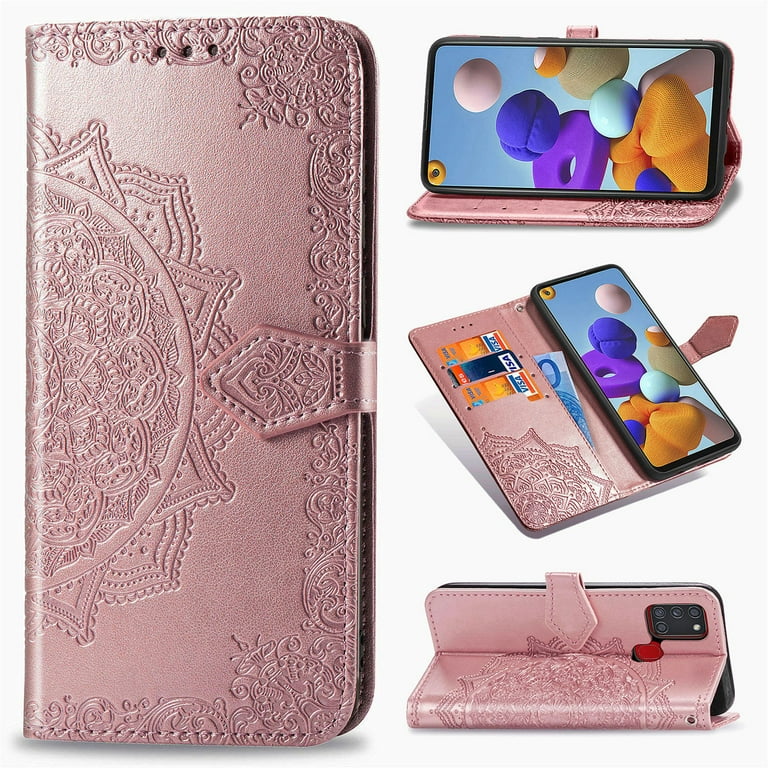 Flip Case A21s Magnetic Case Galaxy A21s Case, Dteck ShockProof