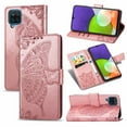 thumbnail image 1 of Galaxy A22 Case, Galaxy A22 Wallet Case Folio Case Magnetic Closure RFID Blocking Card Slots Kickstand Case Shockproof Absorption Double Protection Case for Samaung Galaxy A22, Rosegold, 1 of 8