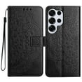 thumbnail image 1 of For Galaxy A25 5G Folio Wallet Case with Wrist Strap, Embossed Sunflower Pattern, Lightweight Protective PU Leather Phone Case with Credit Card/Cash Slots, Magnetic Closure, Black, 1 of 8