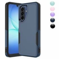 Galaxy A26 5G Case,Sturdy Phone Case for Samsung A26 5G 2025 6.7 inch,Njjex Shockproof Protection Heavy Duty Armor Hard Plastic & Rubber Rugged Bumper 2-in-1 Case Cover-Blue