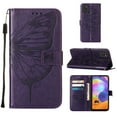 thumbnail image 1 of Galaxy A31 Phone Case, Dteck Embossed Butterfly Magnetic Flip PU Leather Wallet Foilo Case Stand Protective Cover with Hand Strap [Built-in card slots/money pocket] for Samsung Galaxy A31, Purple, 1 of 5