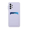 thumbnail image 1 of Galaxy A32 4G Case, Slim Soft Fit Shockproof Protection Case Dropproof Non-Slip Silicone Case with Card Slots Soft TPU Bumper Phone Wallet Case for Samsung Galaxy A32 4G, Purple, 1 of 6