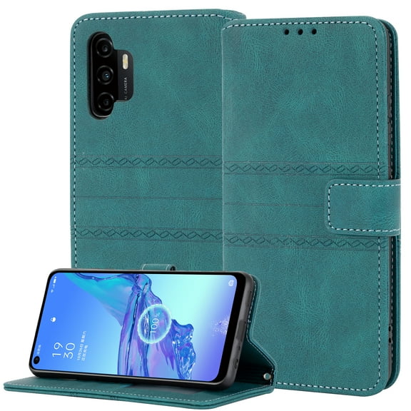 Galaxy A32 5G Case, AllyTech for Samsung A32 5G Case, PU Leather Wallet Flip Protective Phone Case with Card Slots for Samsung Galaxy A32 5G, Darkgreen