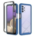thumbnail image 1 of Galaxy A32 5G Case with Built in Screen Protector,Dteck Full-Body Shockproof Rubber Hybrid Protection Crystal Clear PC Back Protective Phone Case Cover for Samsung Galaxy A32 5G,Darkblue, 1 of 3