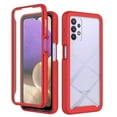 thumbnail image 1 of Galaxy A32 5G Case with Built in Screen Protector,Dteck Full-Body Shockproof Rubber Hybrid Protection Crystal Clear PC Back Protective Phone Case Cover for Samsung Galaxy A32 5G,Red, 1 of 3