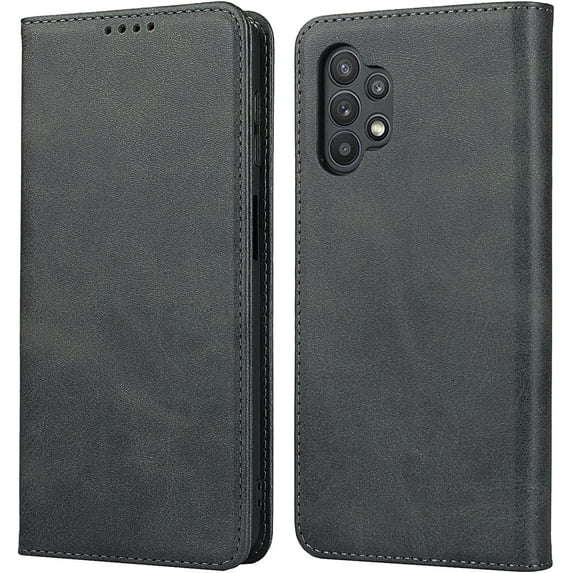 for Galaxy A32 5G Wallet Case,Premium PU Leather Flip Folio Case,Card Slots,Cash Pocket,Kickstand,Magnetic Closure TPU Shockproof Interior Protective Case for Samsung Galaxy A32 5G,Black
