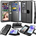 thumbnail image 1 of Galaxy A35 5G Case, A35 5G Wallet Case, Samsung Galaxy A35 5G 6.6 inchs PU Leather Case,Luxury Cash Credit Card Slots Folio Flip Cover [Detachable Magnetic Case] & Kickstand - Black, 1 of 7