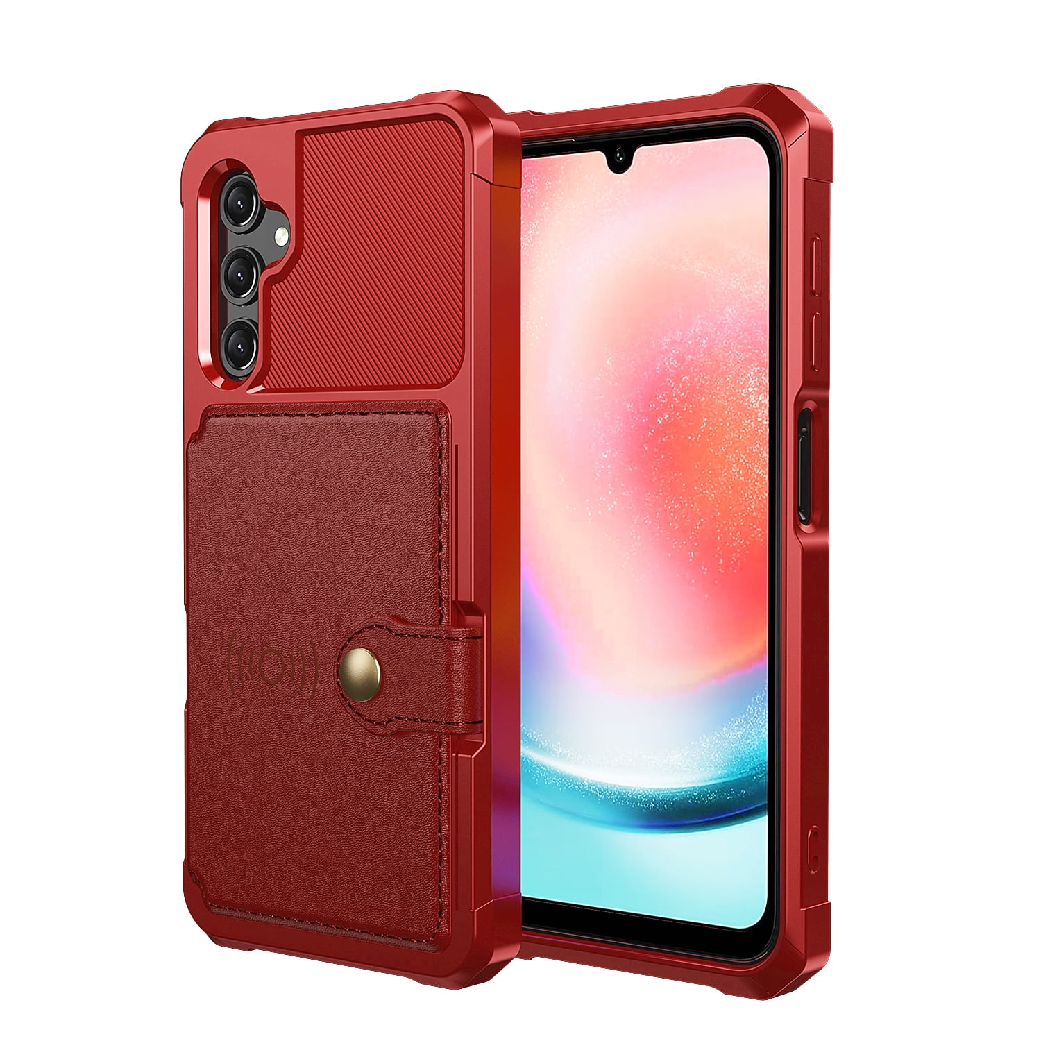 for Galaxy A36 5G Wallet Case, RFID Blocking Card Holder Slot Kickstand ...