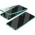 thumbnail image 1 of Galaxy A40 Case with Anti-peep Screen Protector, Allytech Anti-spy Privacy Protection Magnetic Adsorption Metal Frame Tempered Glass Case Cover for Samsung Galaxy A40, Green, 1 of 5