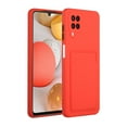 thumbnail image 1 of Galaxy A42 5G Case, Slim Soft Fit Shockproof Protection Case Dropproof Non-Slip Silicone Case with Card Slots Soft TPU Bumper Phone Wallet Case for Samsung Galaxy A42 5G, Red, 1 of 6