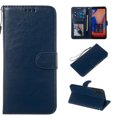 thumbnail image 1 of Galaxy A50 Case, Allytech Premium PU Leather Slim Fit Lightweight Kickstand Folio Flip Cards Holder Wallet Cases Covers with Hand Strap for Samsung Galaxy A50,Blue, 1 of 6