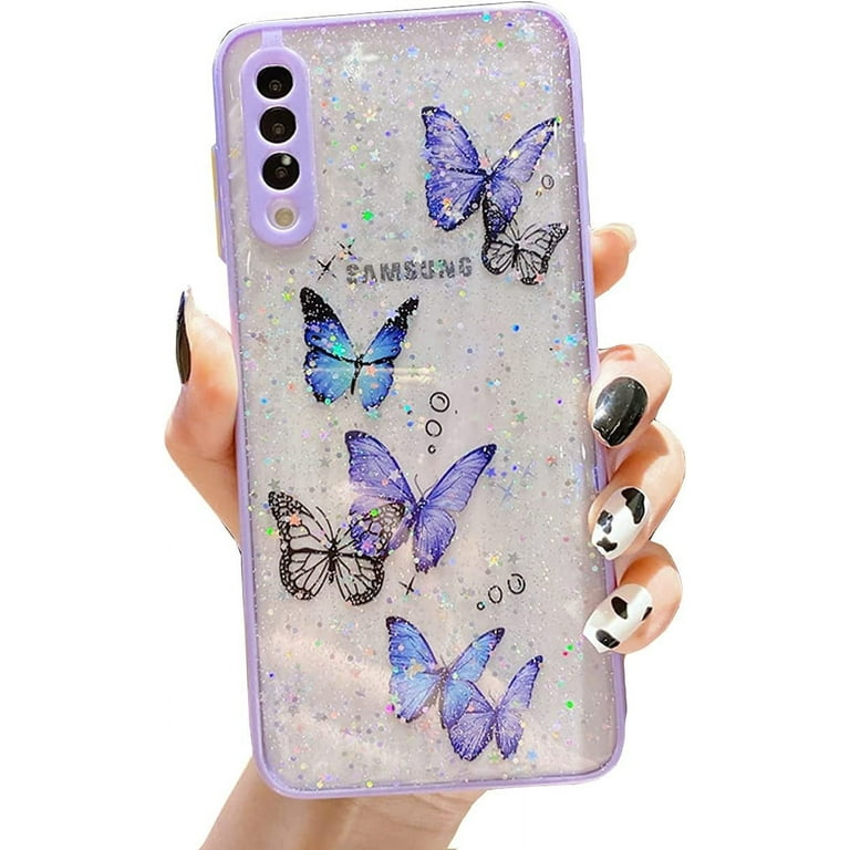 【色:ブルー_サイズ:A50 A50S A30S用】グリッターケースSamsun Vonzee® Case Compatible with Samsung Galaxy A50/A50s/A30s