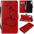 thumbnail image 1 of Galaxy A50 Wallet Case, Dteck Embossed Butterfly Flip PU Leather Folio Case Cover with Hand Strap [Magnetic Closure][Built-in Card Slots] For Samsung Galaxy A50, Red Butterfly, 1 of 1