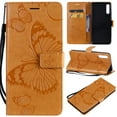 thumbnail image 1 of Galaxy A50 Wallet Case, Dteck Embossed Butterfly Flip PU Leather Folio Case Cover with Hand Strap [Magnetic Closure][Built-in Card Slots] For Samsung Galaxy A50, Yellow Butterfly, 1 of 1