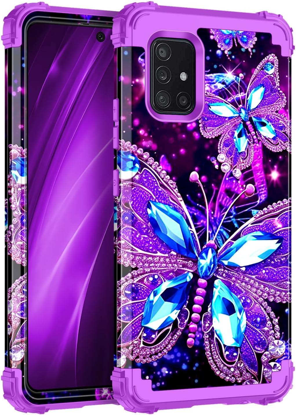 Rancase For Galaxy A51 5G Case|Three Layer Heavy Duty Shockproof Protection Hard