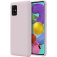 thumbnail image 1 of Galaxy A51 5G Case, Liquid Silicone Case Dual Layer Hybrid Hard PC Soft Silicone Gel Rubber Bumper Slim, Pink, 1 of 12