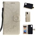 thumbnail image 1 of Galaxy A51 Case, Dteck Embossed Tree Pattern PU Leather Wallet Case Folio Stand Protective Cover With Hand Strap Compatible With Samsung Galaxy A51 4G (not fit A51 5G), Gold, 1 of 6