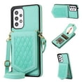 thumbnail image 1 of Galaxy A52 5G/4G & A52S Wallet Case, Allytech Crossbody Shoulder Carrying Purse Cover RFID Blocking Card Slots Holder Flip PU Leather Stand Shockproof Case for Samsung A52/ A52S 6.5" 2021, Green, 1 of 7