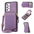thumbnail image 1 of Galaxy A52 5G/4G & A52S Wallet Case, Allytech Crossbody Shoulder Carrying Purse Cover RFID Blocking Card Slots Holder Flip PU Leather Stand Shockproof Case for Samsung A52/ A52S 6.5" 2021, Purple, 1 of 7