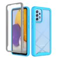 thumbnail image 1 of Galaxy A52 5G Case with Built in Screen Protector,Dteck Full-Body Shockproof Rubber Hybrid Protection Crystal Clear PC Back Protective Phone Case Cover for Samsung Galaxy A52 5G/4G,Blue, 1 of 3