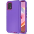 thumbnail image 1 of Galaxy A52 5G Case for Samsung Galaxy A52 5G Case Military Drop Shockproof Armor Heavy Duty Rugged 3 in 1 Protection Cover for Galaxy A52 5G Phone Case (Purple+Rose Red), 1 of 14