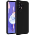 thumbnail image 1 of Galaxy A52 Case, Galaxy A52s Case Liquid Silicone Case Dual Layer Hybrid Hard PC Soft Silicone Gel Rubber Bumper Slim Fit Shockproof Protective Phone Case for Samsung Galaxy A52 5G, Black, 1 of 12