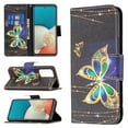 thumbnail image 1 of Galaxy A53 5G Case Cute Embossed Pattern Premium Leather Wallet Cover Flip Stand Credit Card Slots Pocket Holder Magnetic Closure Folio Case for Samsung Galaxy A53 5G, Big Butterfly, 1 of 8