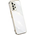 thumbnail image 1 of for Galaxy A53 5G Case Cute Full Camera Lens Protection & Luxury Electroplating Plated Shockproof Edge Bumper Soft TPU Protective Cover Phone Cases for Samsung Galaxy A53 5G 6.5" 2022-White, 1 of 5