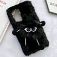 thumbnail image 1 of Galaxy A53 5G Case, Dteck Girly Faux Fur Case Fluffy Furry Shockproof Protective Phone Cover for Samsung Galaxy A53 5G,Black, 1 of 6